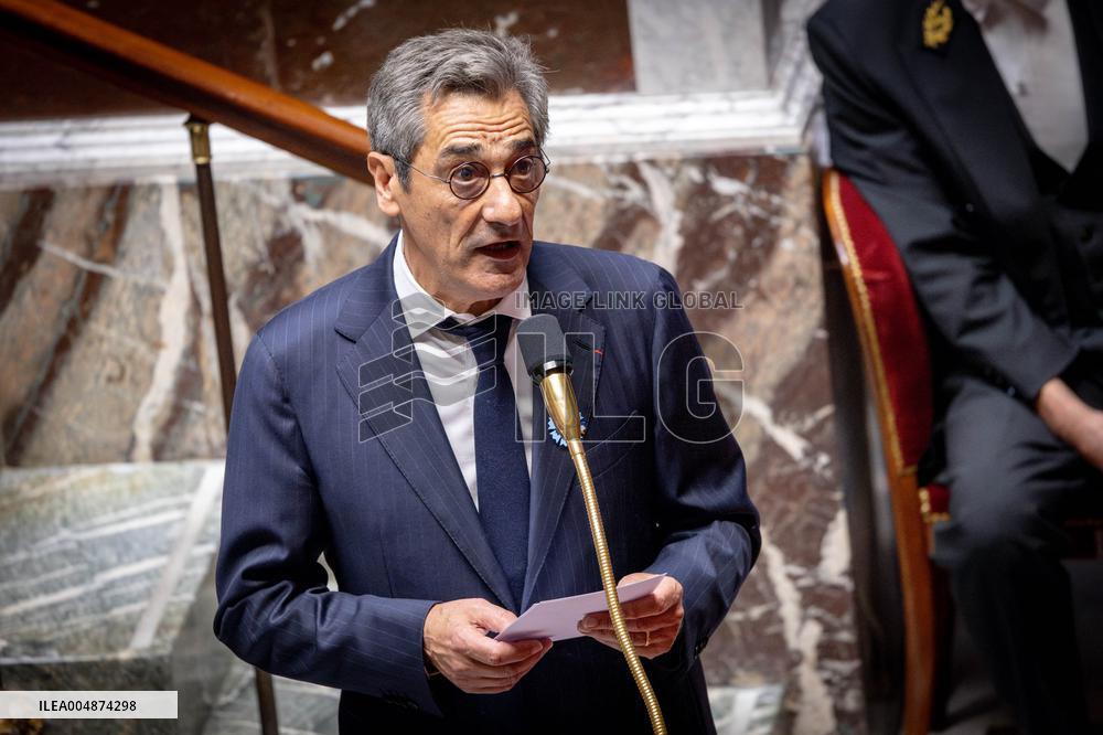 Session of questions to the gouvernment at the National Assembly - Paris AJ