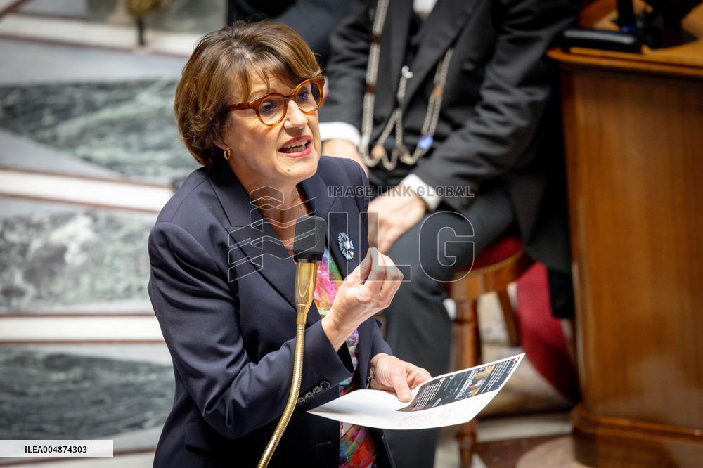 Session of questions to the gouvernment at the National Assembly - Paris AJ