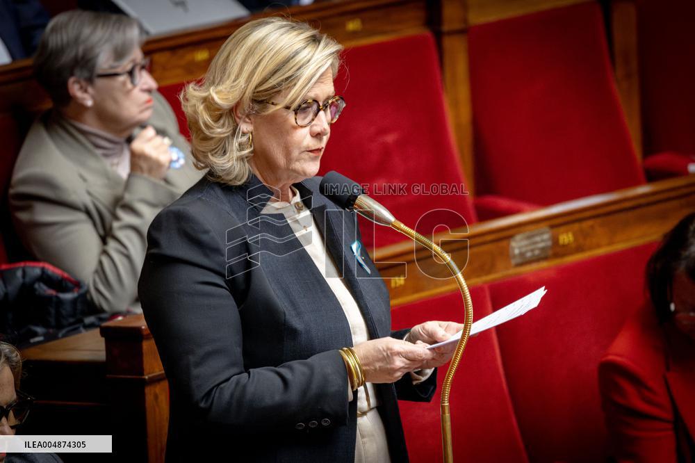 Session of questions to the gouvernment at the National Assembly - Paris AJ