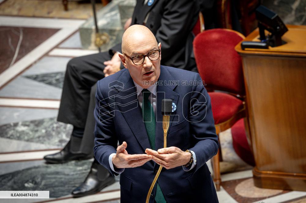 Session of questions to the gouvernment at the National Assembly - Paris AJ