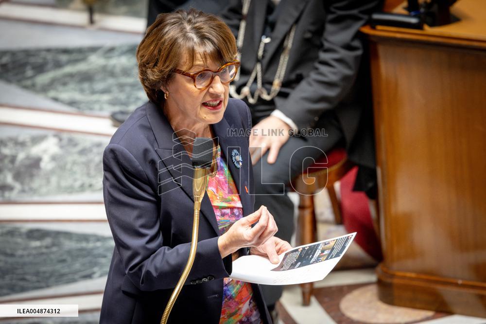 Session of questions to the gouvernment at the National Assembly - Paris AJ