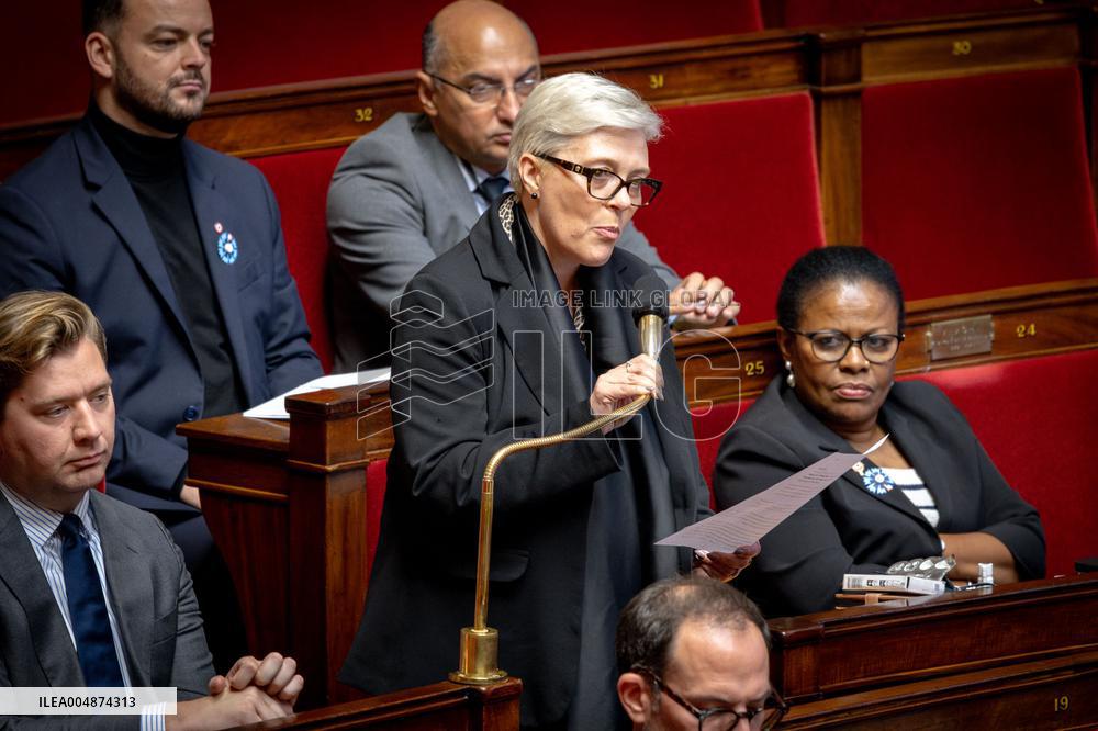 Session of questions to the gouvernment at the National Assembly - Paris AJ