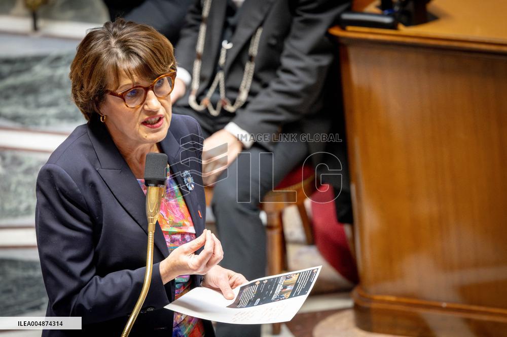 Session of questions to the gouvernment at the National Assembly - Paris AJ