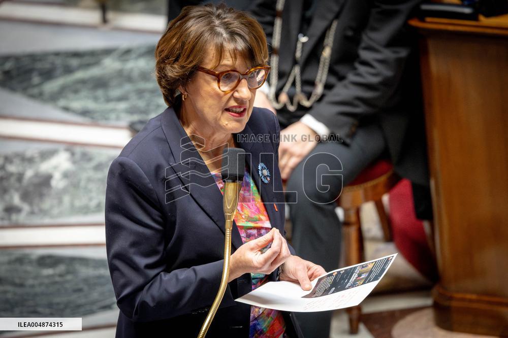 Session of questions to the gouvernment at the National Assembly - Paris AJ