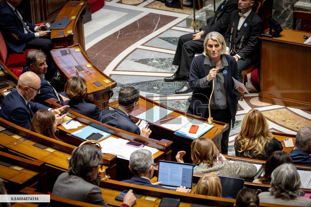 Session of questions to the gouvernment at the National Assembly - Paris AJ