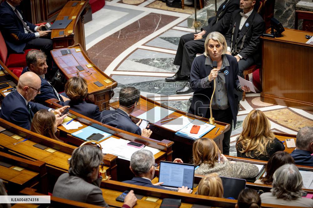 Session of questions to the gouvernment at the National Assembly - Paris AJ