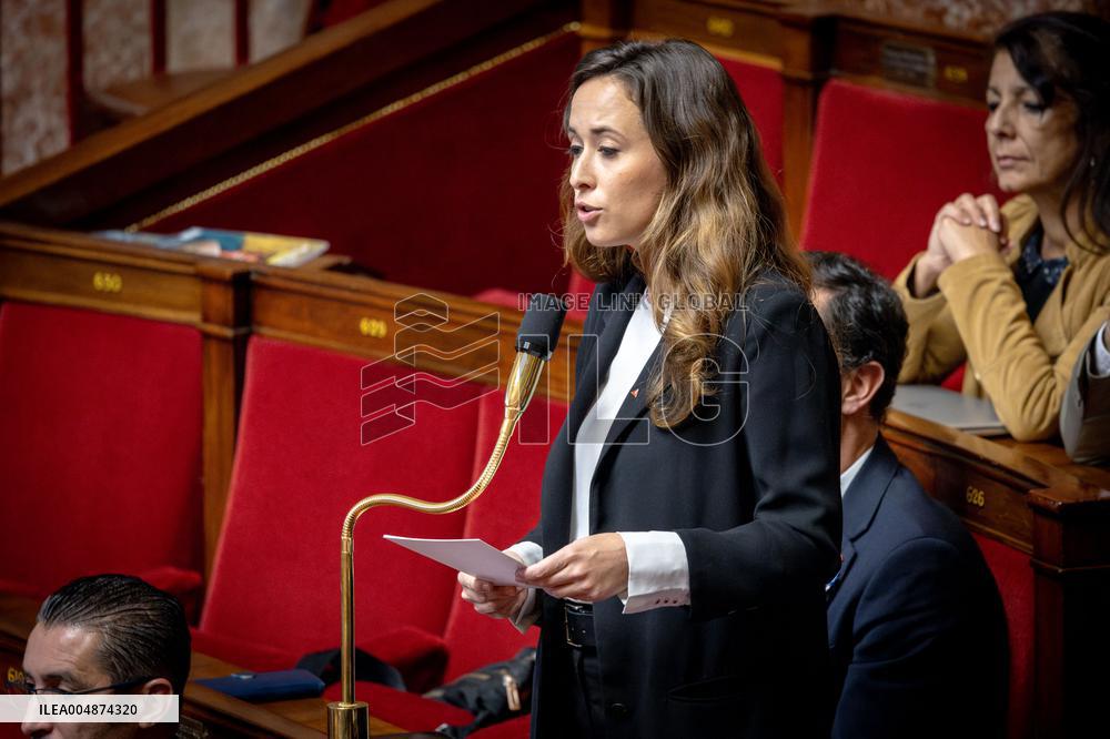 Session of questions to the gouvernment at the National Assembly - Paris AJ