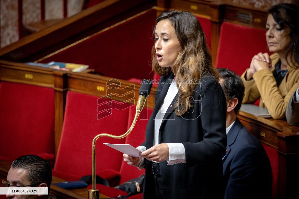 Session of questions to the gouvernment at the National Assembly - Paris AJ