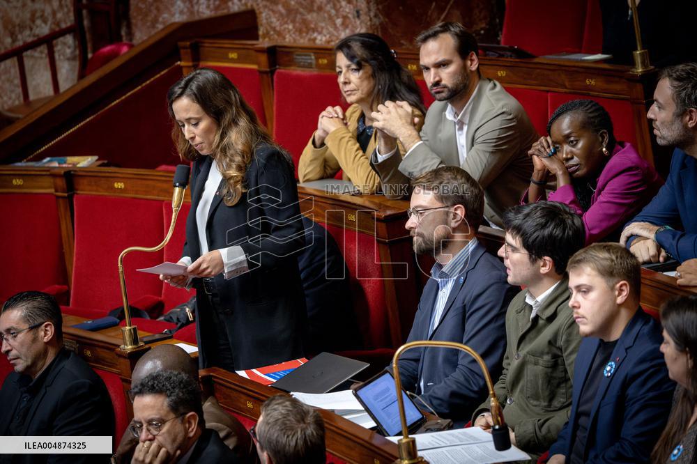 Session of questions to the gouvernment at the National Assembly - Paris AJ