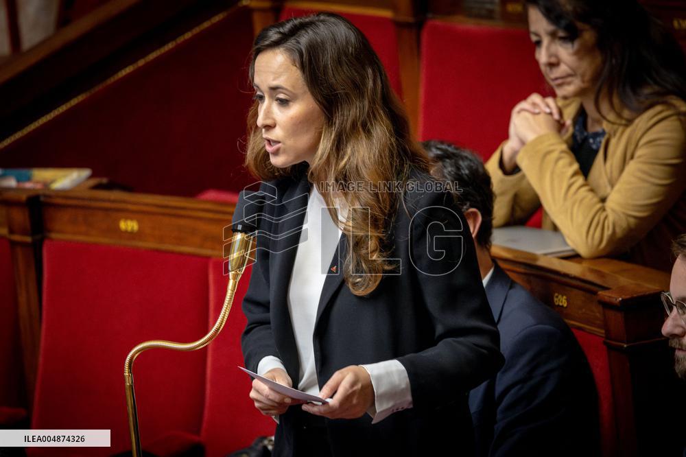 Session of questions to the gouvernment at the National Assembly - Paris AJ