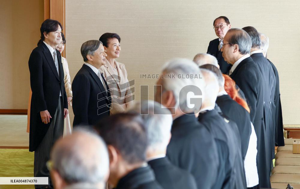 Japan emperor, empress meet Order of Culture recipients