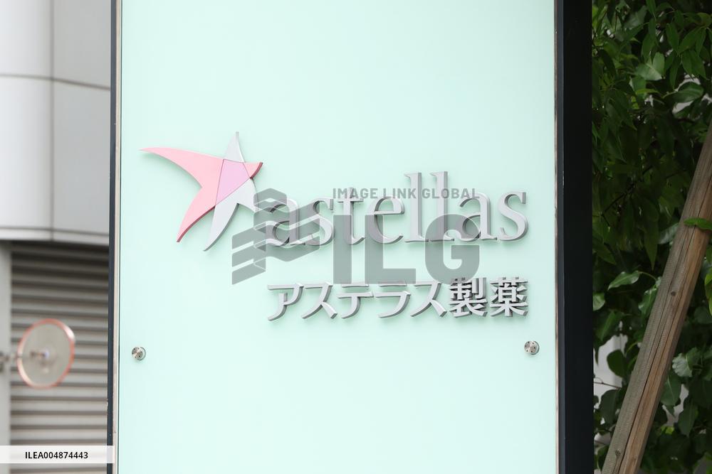 Astellas Pharma signboard and logo