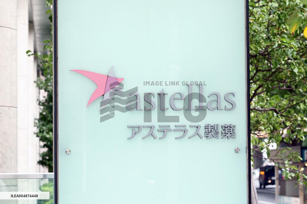 Astellas Pharma signboard and logo
