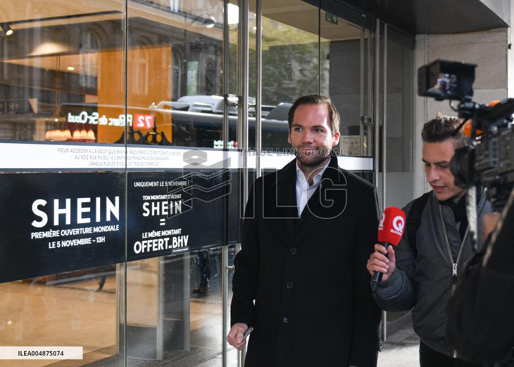 Karl-Stephane Cottendin Arrives At BHV - Paris