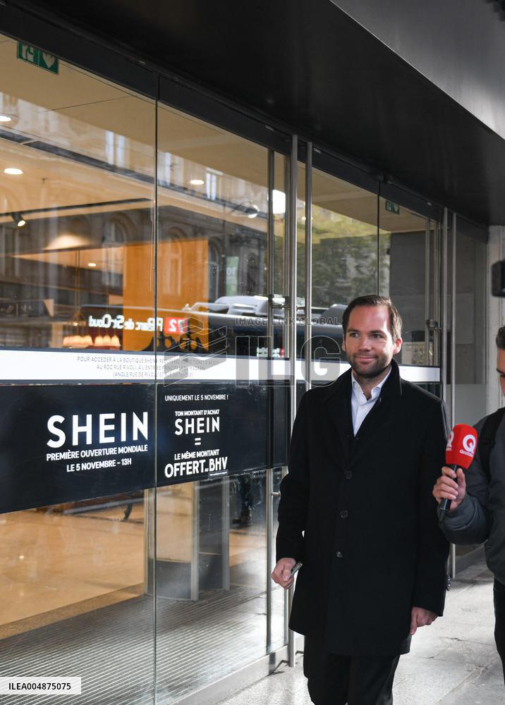Karl-Stephane Cottendin Arrives At BHV - Paris
