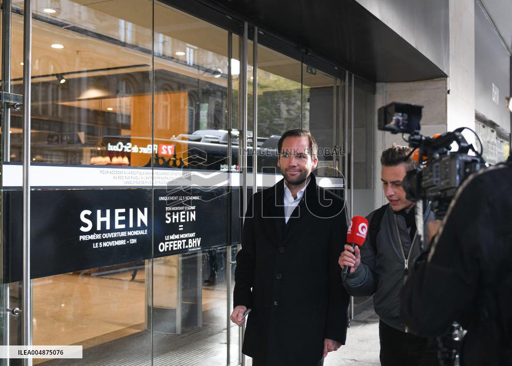 Karl-Stephane Cottendin Arrives At BHV - Paris