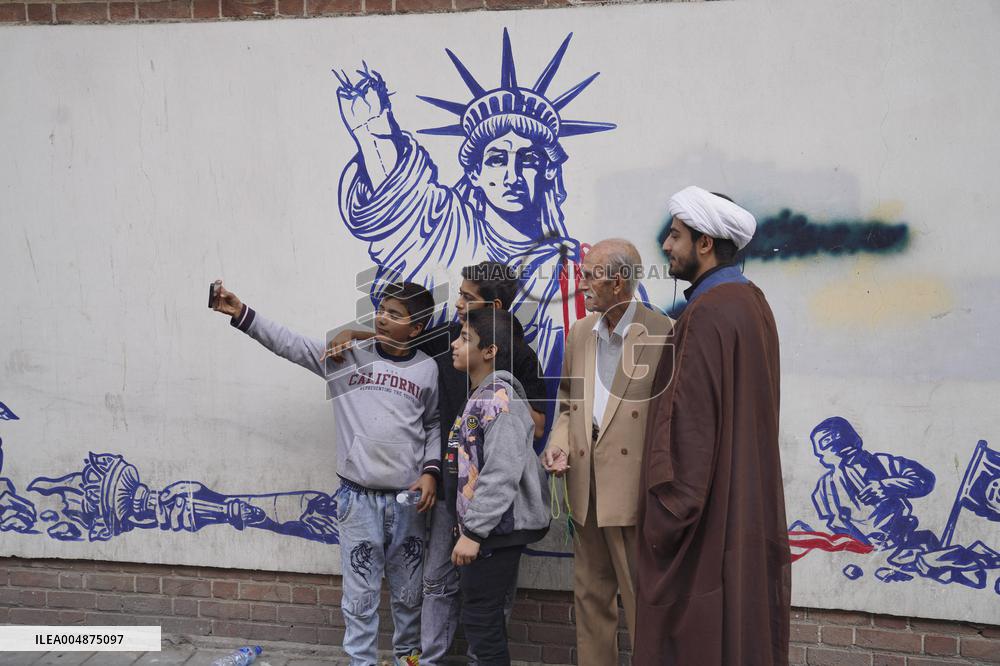 Iranians Rally At Former US Embassy - Tehran