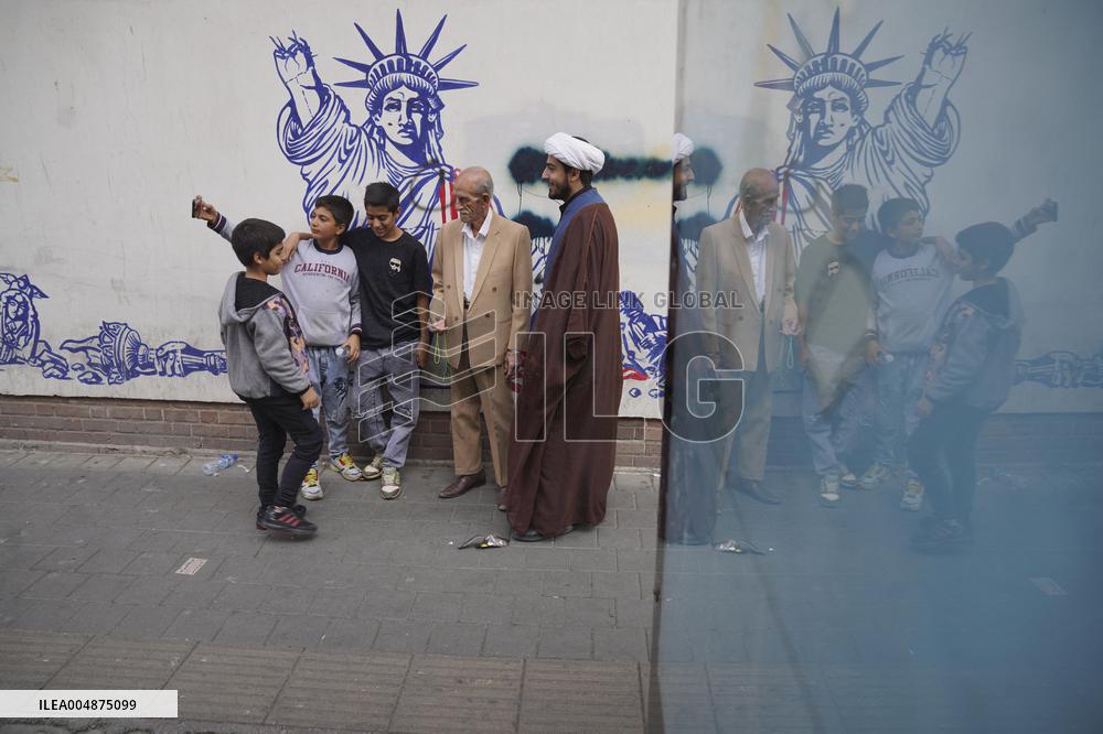 Iranians Rally At Former US Embassy - Tehran