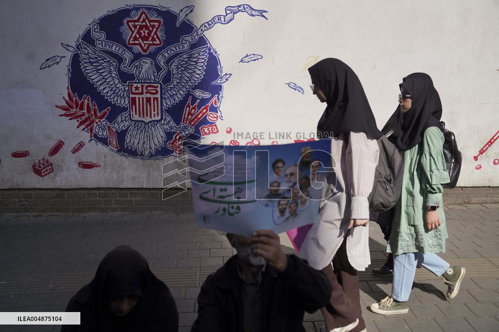 Iranians Rally At Former US Embassy - Tehran