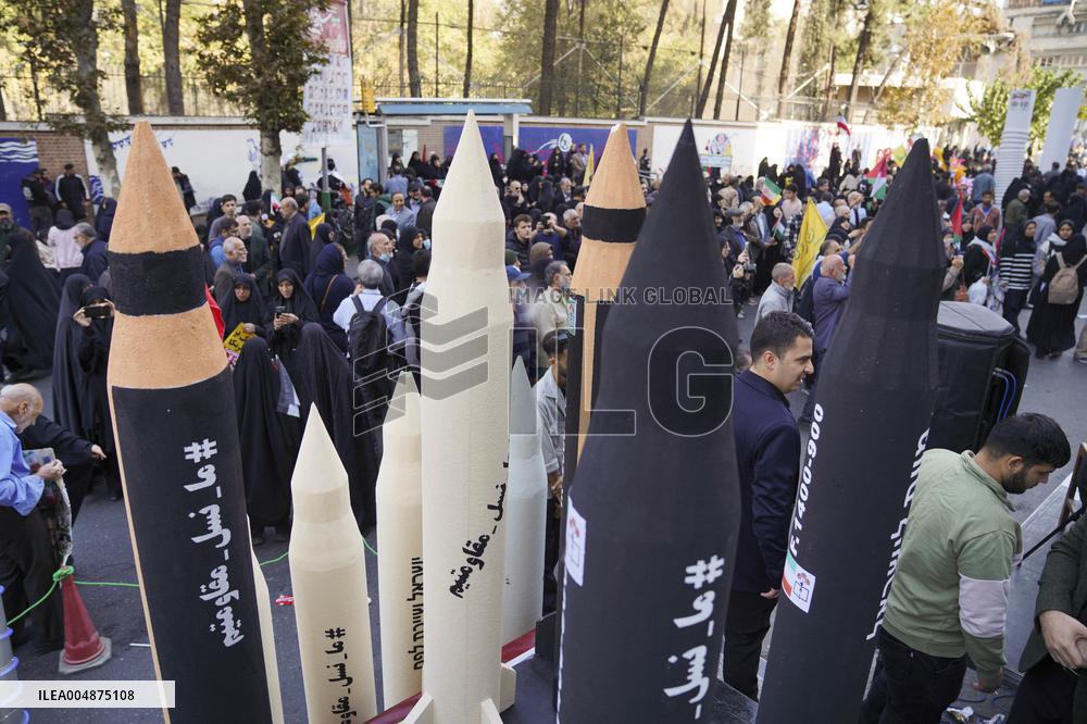 Iranians Rally At Former US Embassy - Tehran