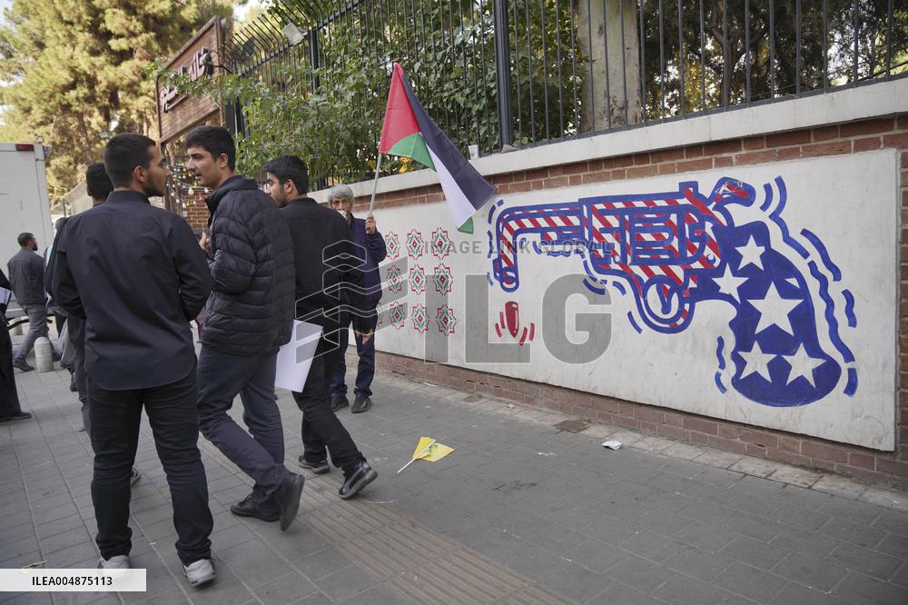 Iranians Rally At Former US Embassy - Tehran