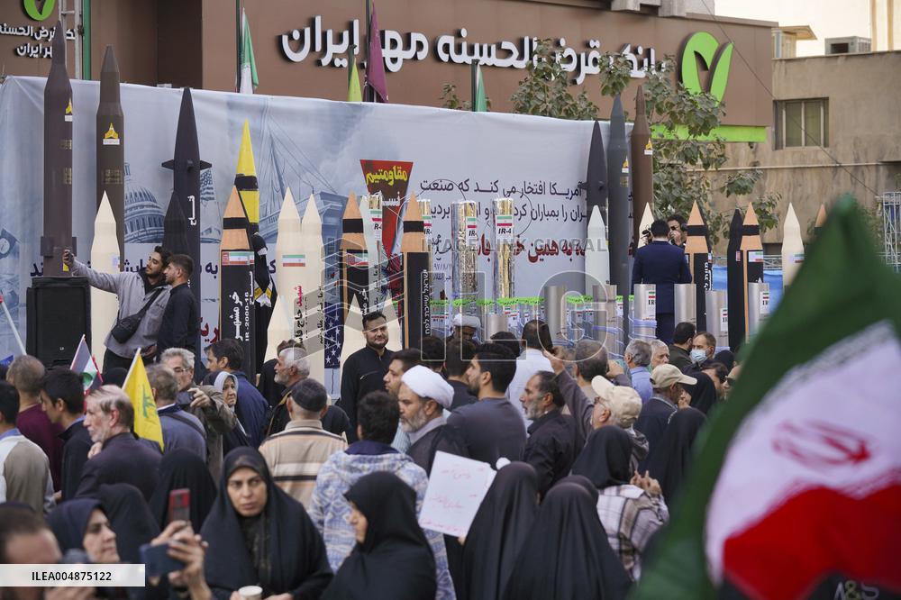 Iranians Rally At Former US Embassy - Tehran