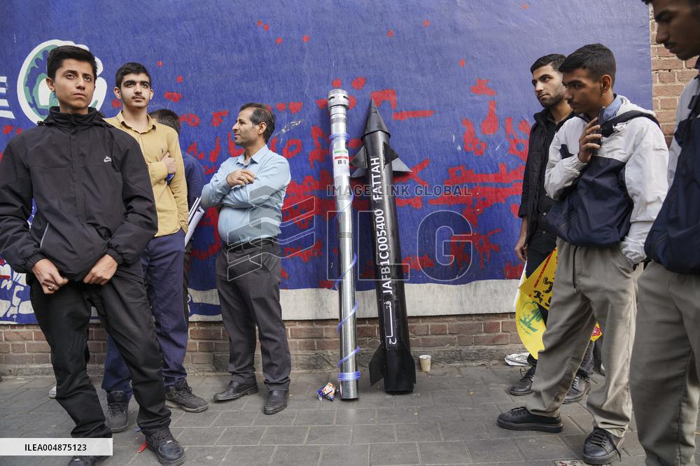 Iranians Rally At Former US Embassy - Tehran