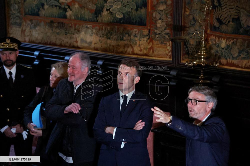 President Macron Visits the Pierre Loti House - Rochefort