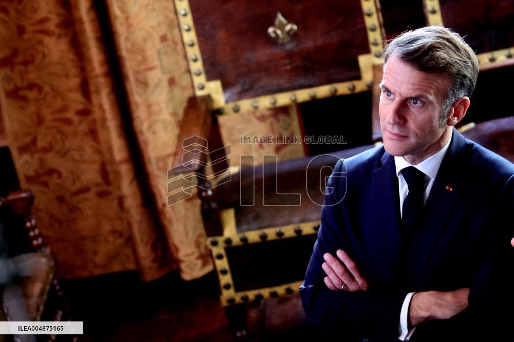 President Macron Visits the Pierre Loti House - Rochefort