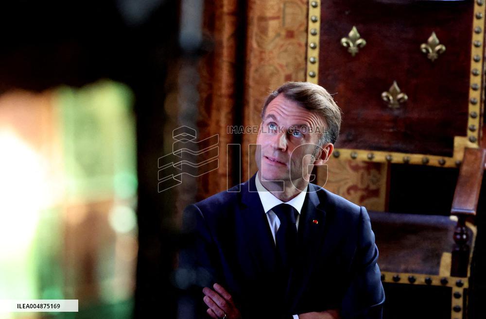 President Macron Visits the Pierre Loti House - Rochefort