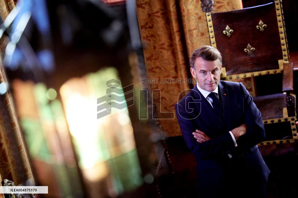 President Macron Visits the Pierre Loti House - Rochefort