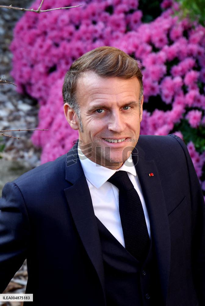 President Macron Visits the Pierre Loti House - Rochefort