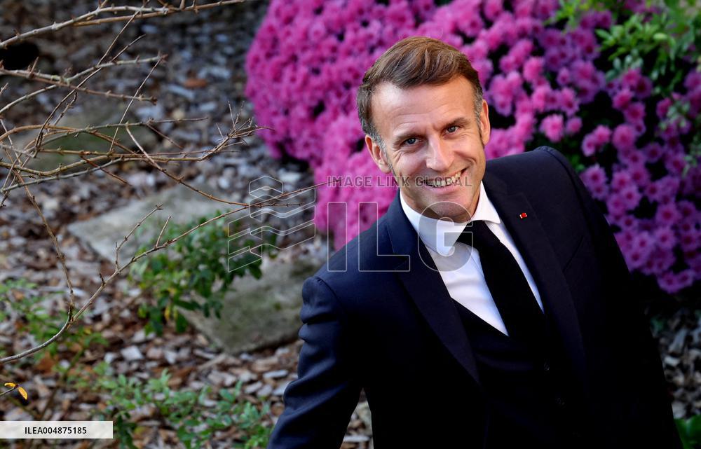 President Macron Visits the Pierre Loti House - Rochefort