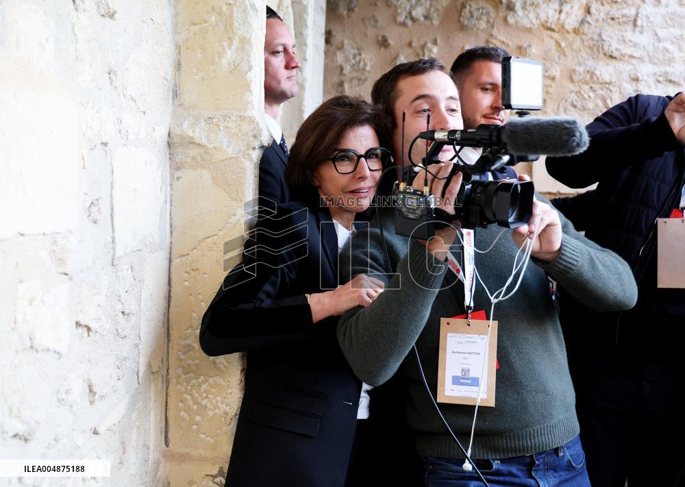 President Macron Visits the Pierre Loti House - Rochefort