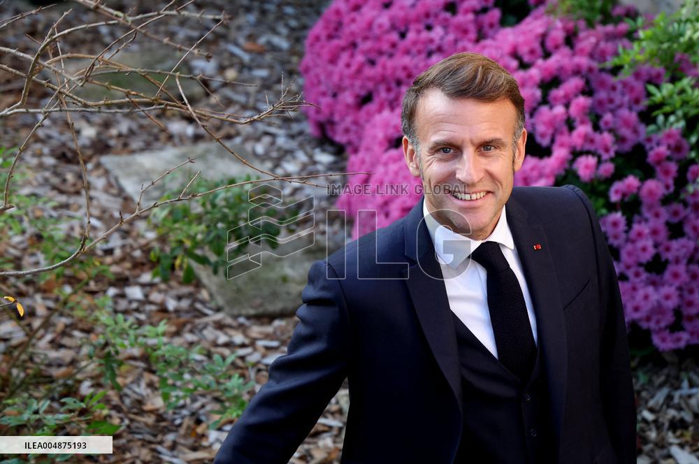 President Macron Visits the Pierre Loti House - Rochefort