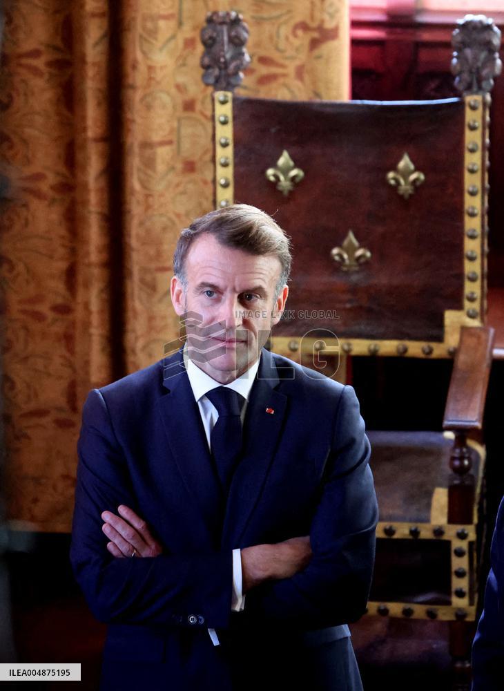 President Macron Visits the Pierre Loti House - Rochefort