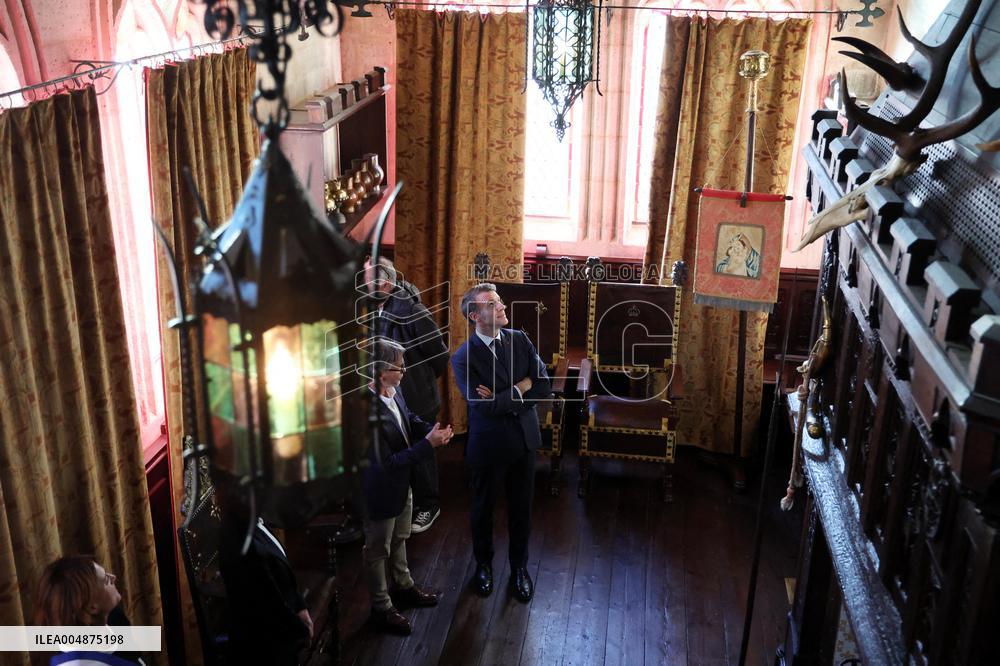 President Macron Visits the Pierre Loti House - Rochefort