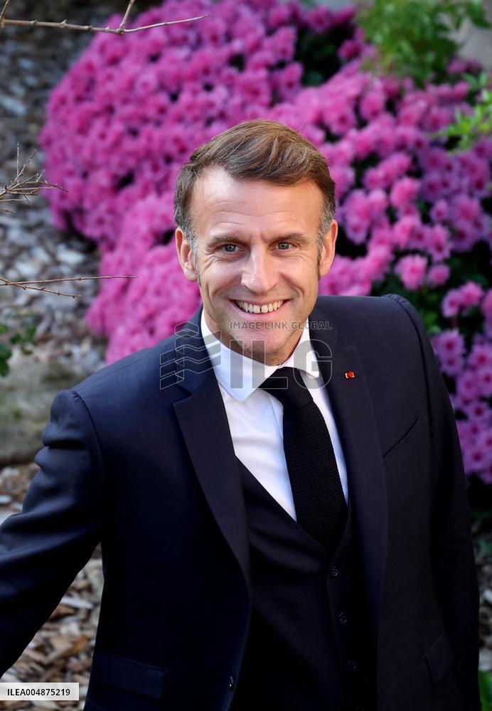 President Macron Visits the Pierre Loti House - Rochefort