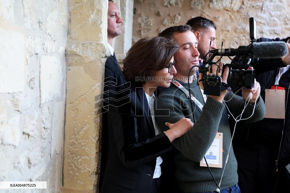 President Macron Visits the Pierre Loti House - Rochefort