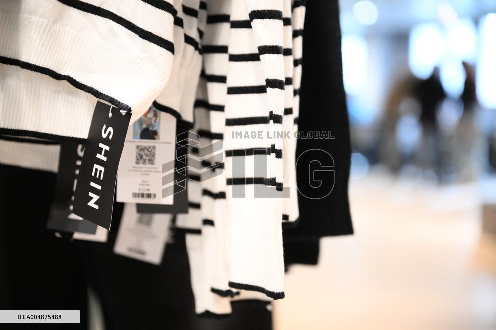 Opening Day of Shein First Physical Store at BHV - Paris