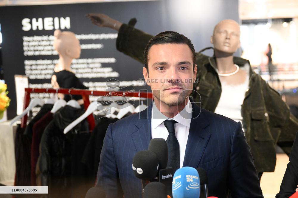 Opening Day of Shein First Physical Store at BHV - Paris