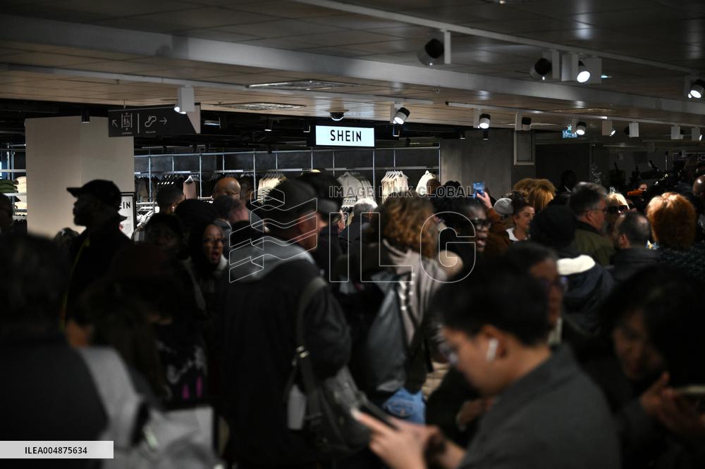 Opening Day of Shein First Physical Store at BHV - Paris