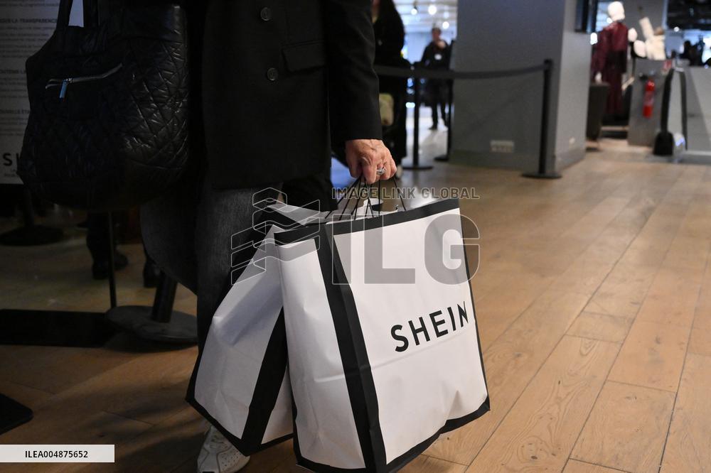 Opening Day of Shein First Physical Store at BHV - Paris