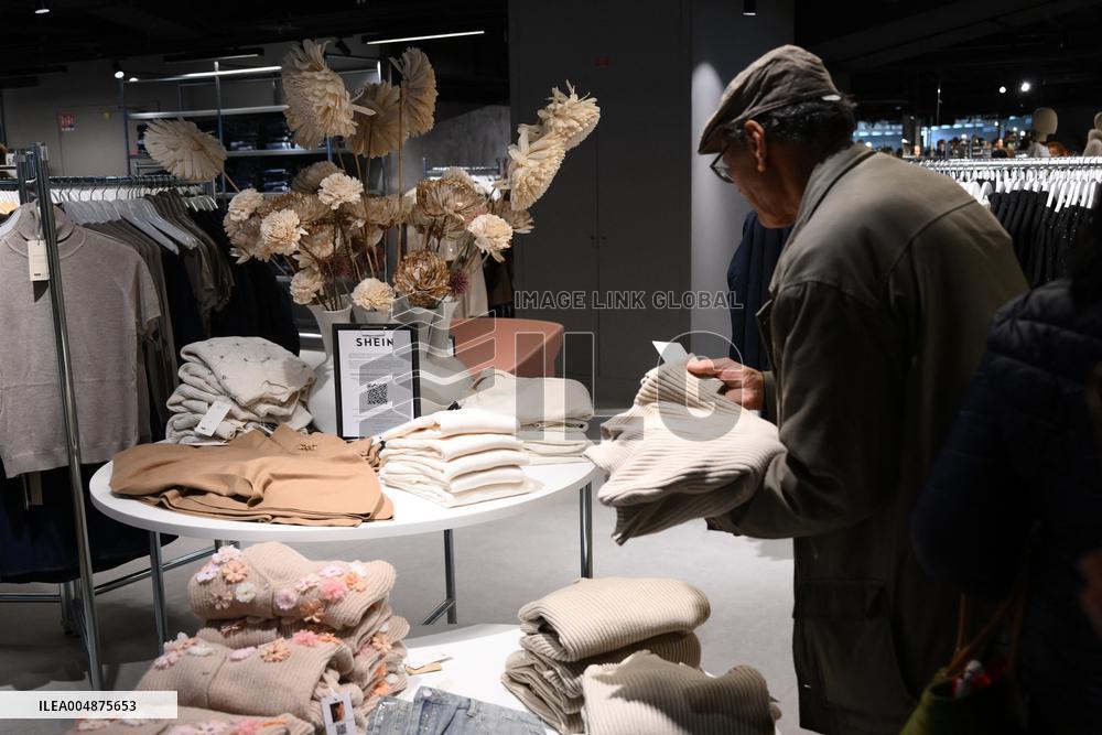 Opening Day of Shein First Physical Store at BHV - Paris