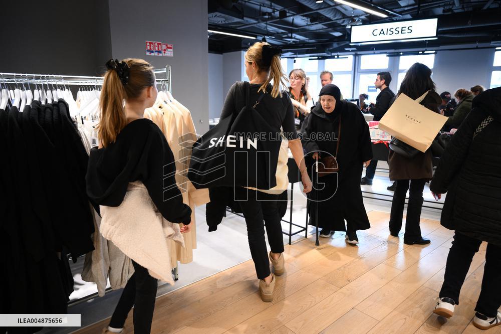 Opening Day of Shein First Physical Store at BHV - Paris