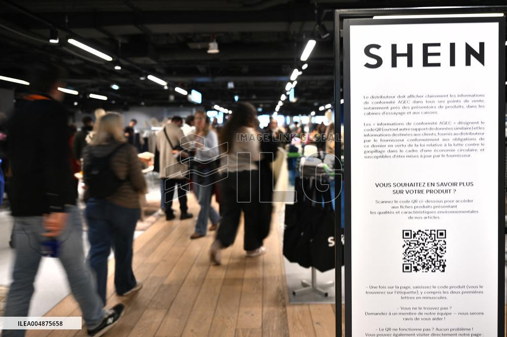 Opening Day of Shein First Physical Store at BHV - Paris