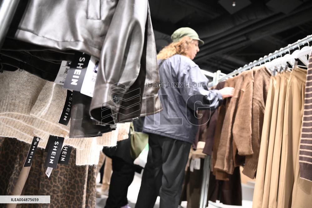 Opening Day of Shein First Physical Store at BHV - Paris