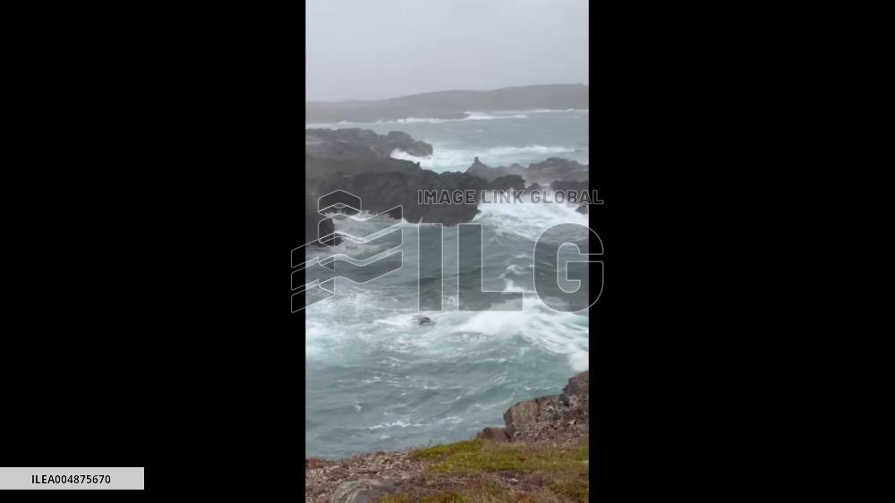 Canada: Bomb Cyclone Pounds Newfoundland With Heavy Winds and Snow
