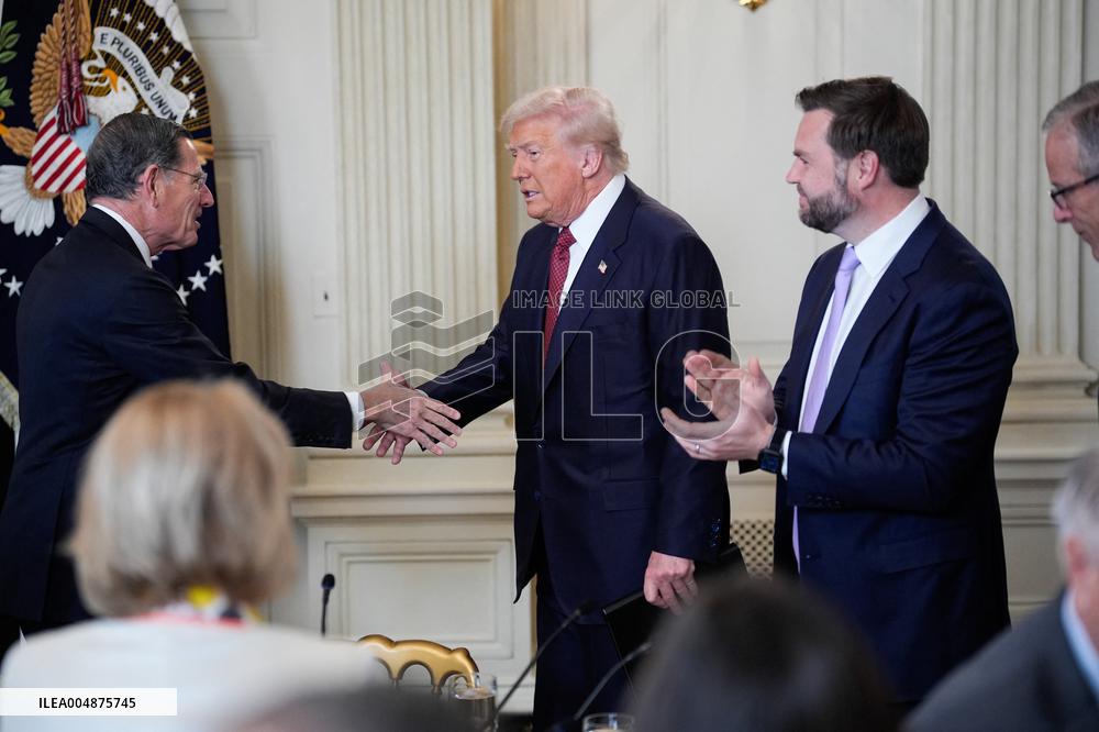Trump With Republican Senators - Washington