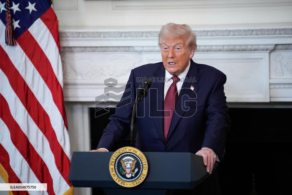 Trump With Republican Senators - Washington